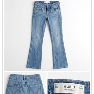 Hollister Women's Light Blue Bootcut Jeans